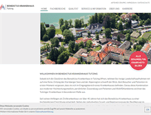 Tablet Screenshot of krankenhaus-tutzing.de